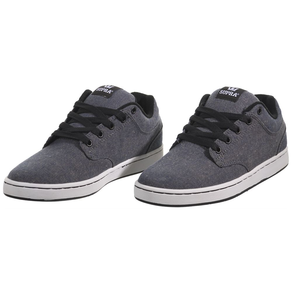 Chaussures de Skate Supra Dixon Bleu Marine Blue Chambray Homme | WDN-13175333